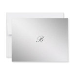 311-Silver Divine | Eggplant RSVP card Personalized Invitation