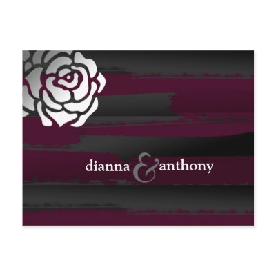 311-SMASHING ROSE INVITATION POST CARD by Jill311