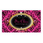 311-So Chic Boutique Card | Hot Pink Business Card Template