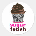 311 Sugar Fetish Damask Diva Chocolate Stickers