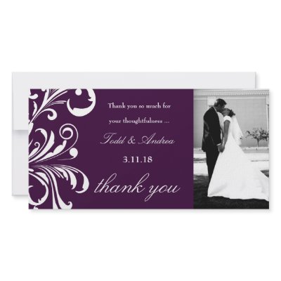 311-Swanky Swirls Thank You Eggplant by Jill311