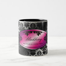 311-Sweet Blackberry Truffle Damask Coffee Mug