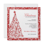 311-Swirly Colourful Christmas Tree | Red Personalised Announcement