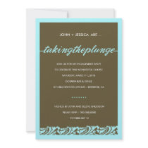311-TAKING THE PLUNGE ENGAGEMENT CUSTOM INVITATIONS