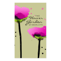 311-THE FLOWER GARDEN EXCLUSIVE | SAGE GREEN BUSINESS CARDS