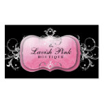 311-The Lavish Pink Plate | Silver Business Card Templates