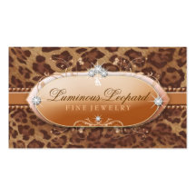 311-The Luminous Leopard Business Card Template