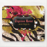311-Tigress / Zebra Rose Mousepad