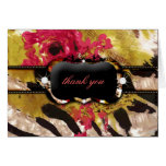 311-Tigress / Zebra Rose Note Card