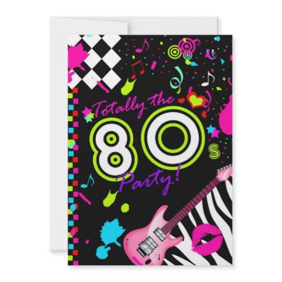 311-Totally the 80s Party Personalized Announcement by Jill311
