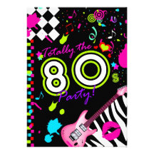 311-Totally the 80s Party Personalized Announcement