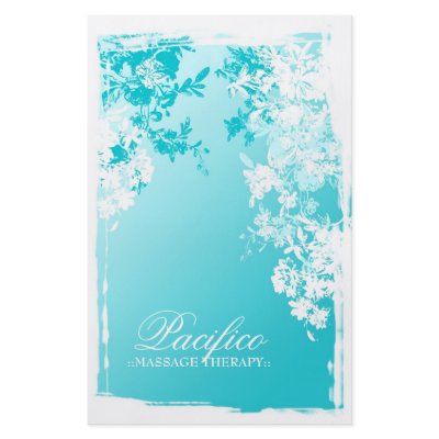 311-Tranquil Blue Garden Fade Personalized Flyer by Jill311