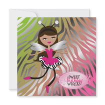 311 Trendy Angel Baby "Tan" Lollipop Fade Invite