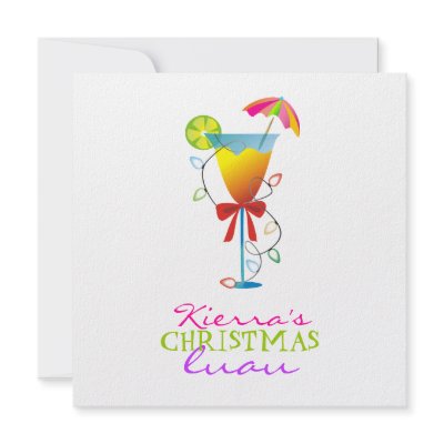 311-Tropical Paradise Christmas Luau Invitation by Jill311