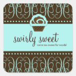 311 Turquiose Swirly Sweet Too Stickers