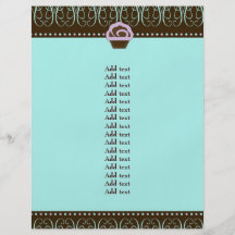 311 Turquoise & Purple Swirly Sweet Full Color Flyer