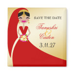 311-Updo Indian Bride Magnet