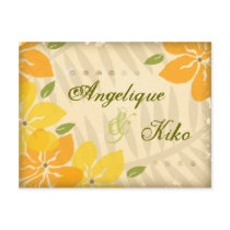 311-VINTAGE 3 TROPICAL STYLE INVITATION