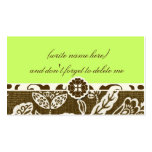 311-VINTAGE HAWAIIAN LIME GREEN NAME CARD business cards