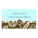 311-VINTAGE HAWAIIAN SKY BLUE NAME CARD