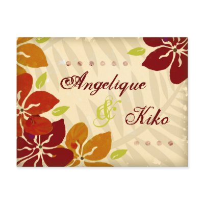 311-VINTAGE TROPICAL STYLE INVITATION by Jill311