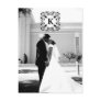 311-WEDDING ANNOUNCEMENT MONOGRAM POSTCARD