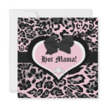 311 Wild at Heart Berry Flirt Baby Shower Personalized Announcement