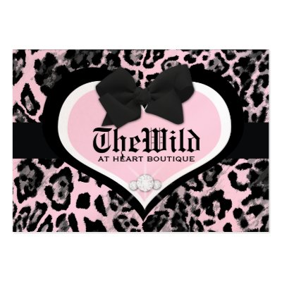 311 Wild at Heart Berry Flirt Business Cards by Jill311