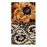 311-Wild Lily Lace | Orange Business Card Templates