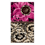 311-Wild Lily Lace | Poshy Pink Business Card Template