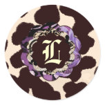 311-Wild Lily Purple Leopard Stickers