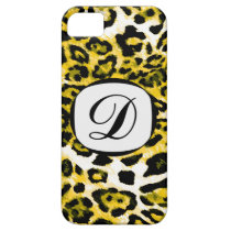 311 Yellow Leopard Initial iPhone Cover casemate cases