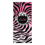311-Zebra-Tique with Diamonds Melon Full Color Rack Card