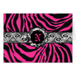 311-Zee Safari | Thank You Zebra Hot Pink Greeting Cards