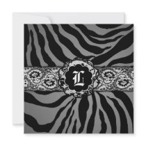 311-Zees Safari | Square Grey Storm Monogram