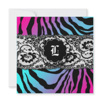 311-Zees Safari White Lace Electric Monogram