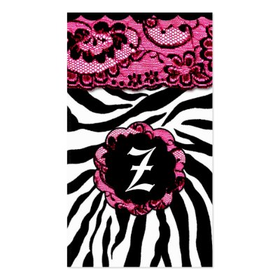 311- ZEES SEXY SAFARI: HOTT PINK BUSINESS CARD by Jill311