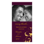 311Roxy Eggplant & Mustard Personalized Photo Card