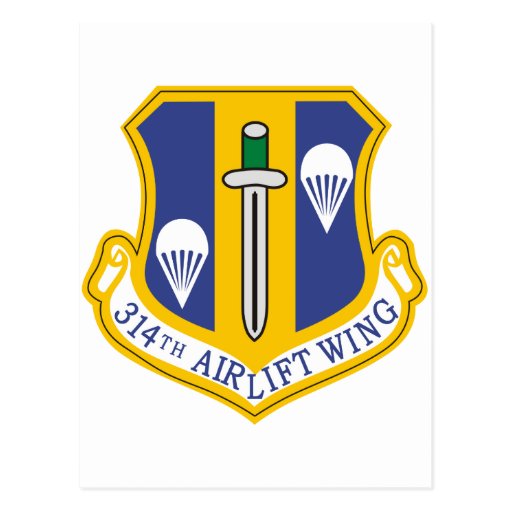 314th Air Wing Postcards