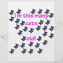 31 Cat Heads Old Personalised Flyer