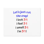 31  Let's cut the crap