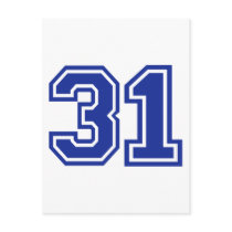 31 - number postcards