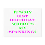 31 Where's my spanking?