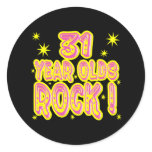 31 Year Olds Rock! (Pink) Sticker