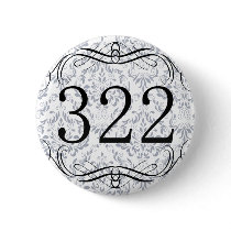 322 Area Code Pinback Buttons