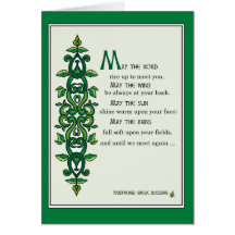 3268 May the Road Prayer Greeting Cards
