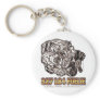 327 L84 Fuelie Corvette Engine Key Chains