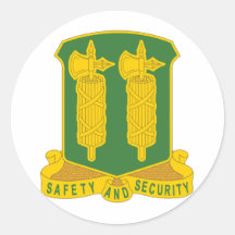327 Military Police Battalion Round Sticker