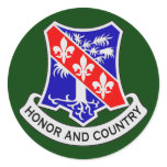 327th Infantry Regiment (Airborne) DUI Round Stickers