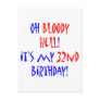 32 Bloody Hell Postcard